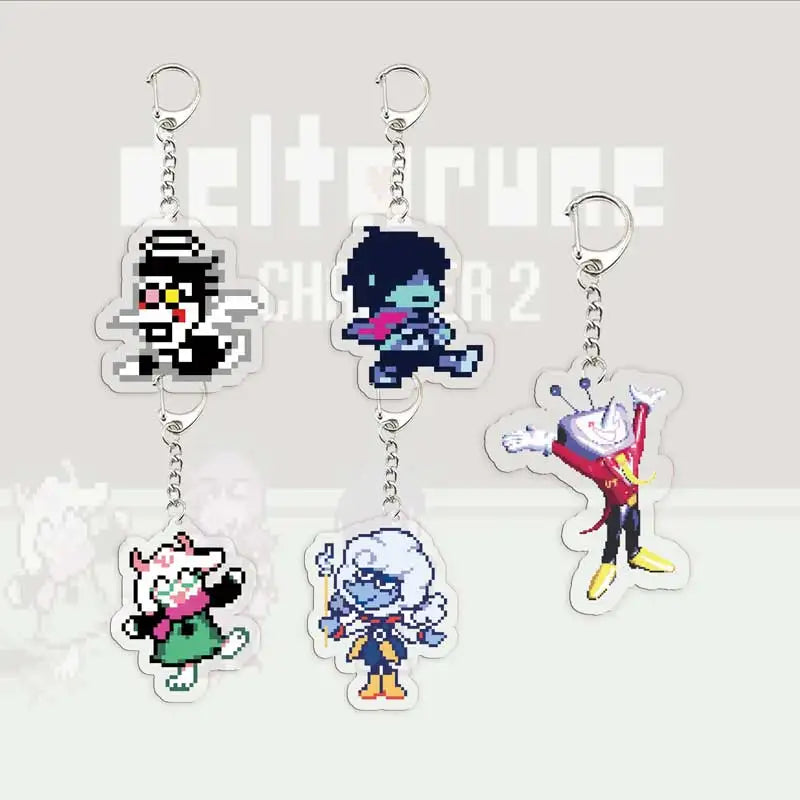 Spamton Tenna Baby Keychains for Accessories Bag Susie Ralsei Key Chain