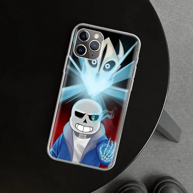 Undertale Sans Doggo Phone Case Cover For iPhone 11 12 13 14 15 16 17 pro mini air pro max