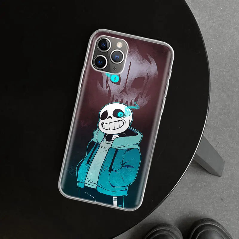 Undertale Sans Doggo Phone Case Cover For iPhone 11 12 13 14 15 16 17 pro mini air pro max
