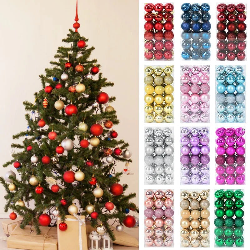 1box Christmas tree Bauble Christmas Tree Decor