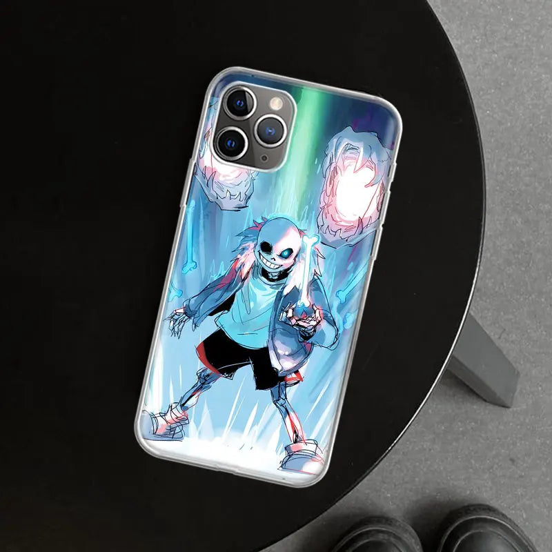 Undertale Sans Doggo Phone Case Cover For iPhone 11 12 13 14 15 16 17 pro mini air pro max