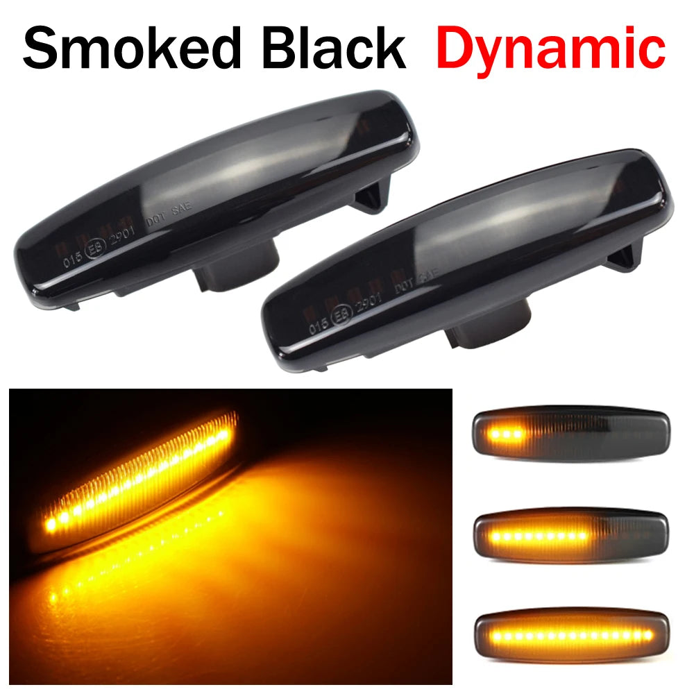 2pcs Dynamic LED Signal Lights For Infiniti EX35 EX37 FX35 FX37 FX50 G25 G35 G37 JX35 M25