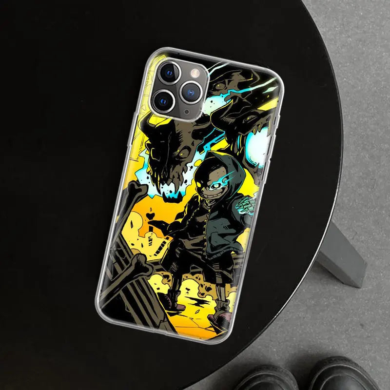 Undertale Sans Doggo Phone Case Cover For iPhone 11 12 13 14 15 16 17 pro mini air pro max