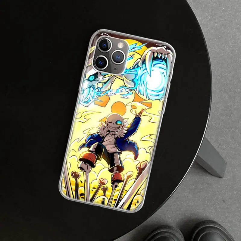 Undertale Sans Doggo Phone Case Cover For iPhone 11 12 13 14 15 16 17 pro mini air pro max