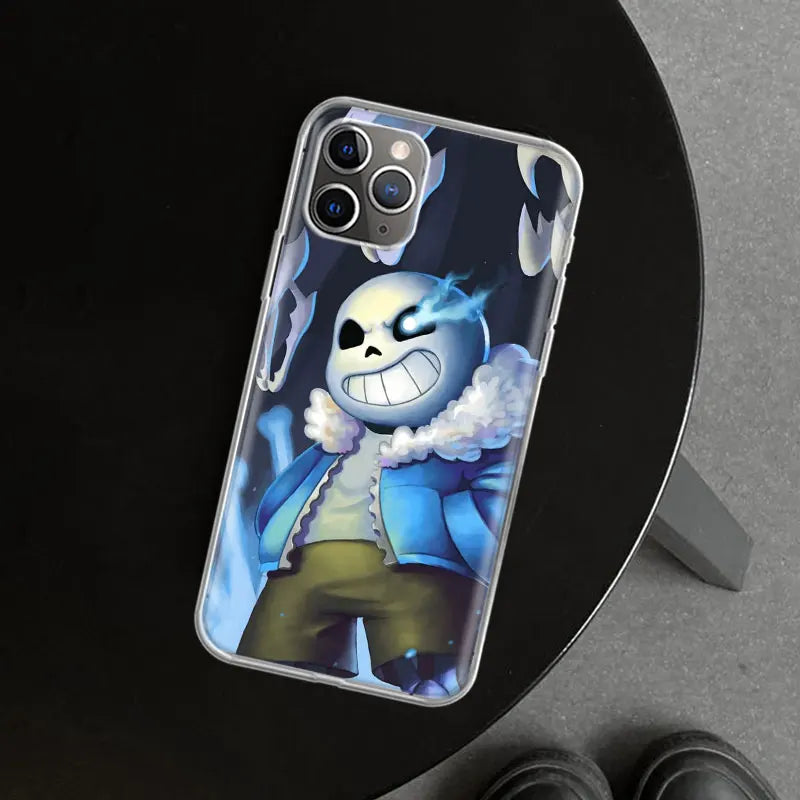 Undertale Sans Doggo Phone Case Cover For iPhone 11 12 13 14 15 16 17 pro mini air pro max