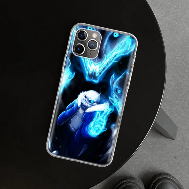 Undertale Sans Doggo Phone Case Cover For iPhone 11 12 13 14 15 16 17 pro mini air pro max
