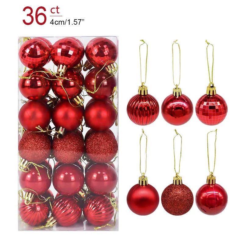 1box Christmas tree Bauble Christmas Tree Decor