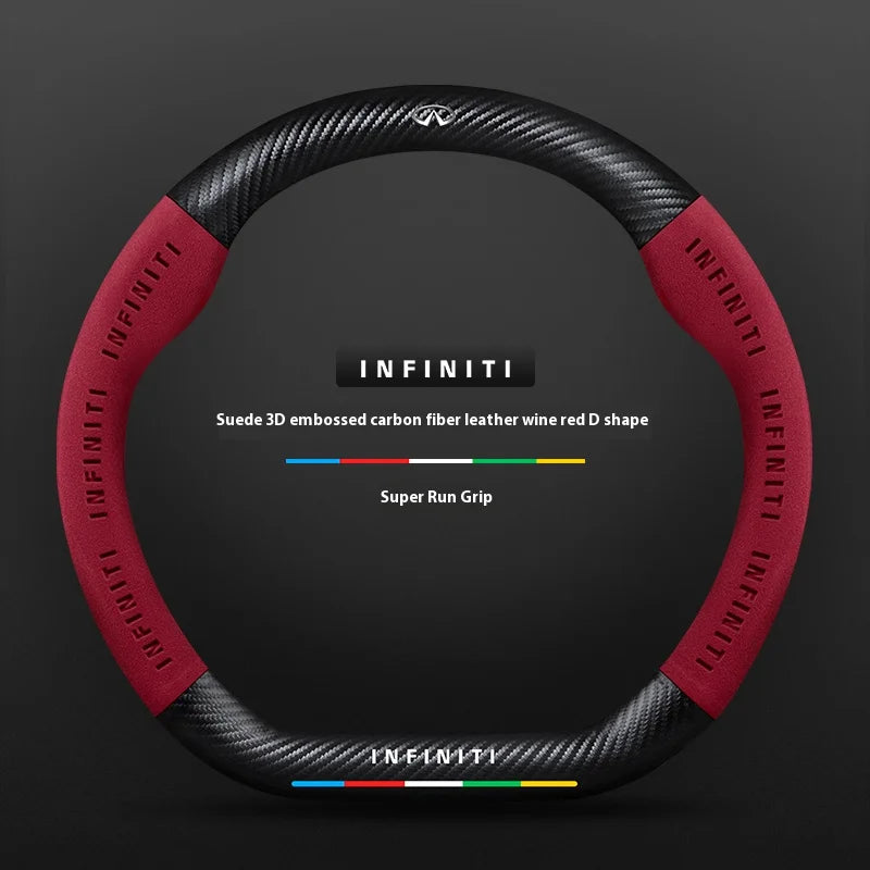 Infiniti Q50 Q60S Q70 QX30 QX50 QX55 QX56 QX60 QX70 QX8 JX35 EX25 FX35 G37 M35 ESQ Steering Wheel Cover