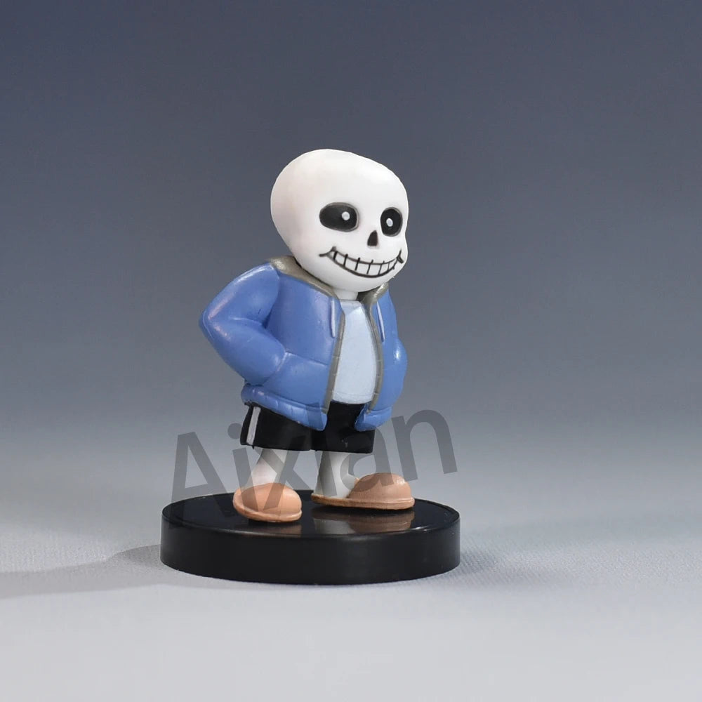 Aixlan UNDERTALE Figure Flowey Sans Q Version PVC Action Figure Amine Birthday Gift Collectible Figurine