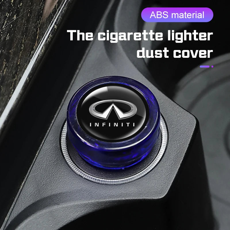 Car Cigarette Lighter Cover For Infiniti Dustproof Plug Decoration Cap Accessories