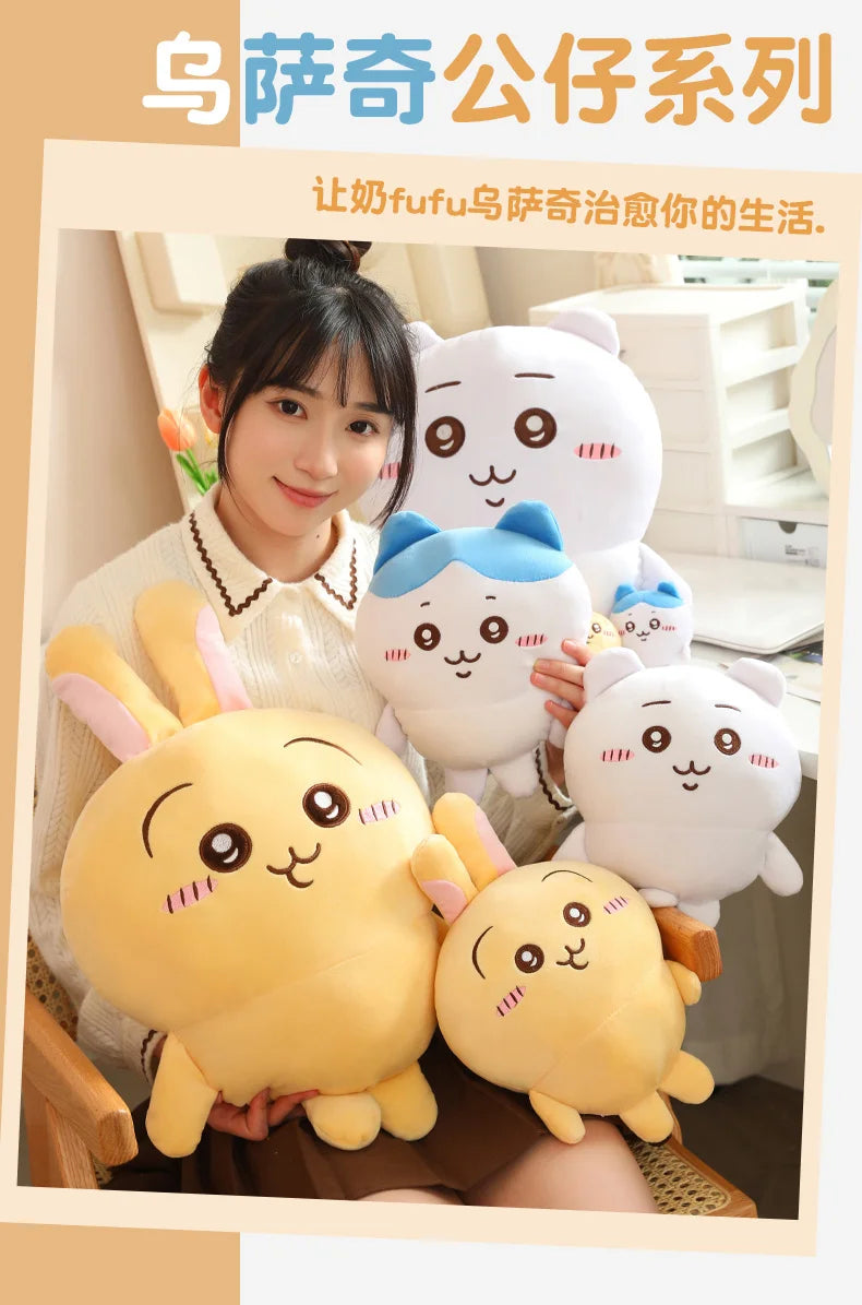 Sanrio Chiikawa Series Plushies Bag Pendant Hachiware Soft Pillow Usagi Plush Toy
