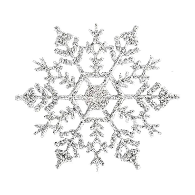 Pack Of 24/12/6 Pieces Snowflakes For Christmas Tree Decoration