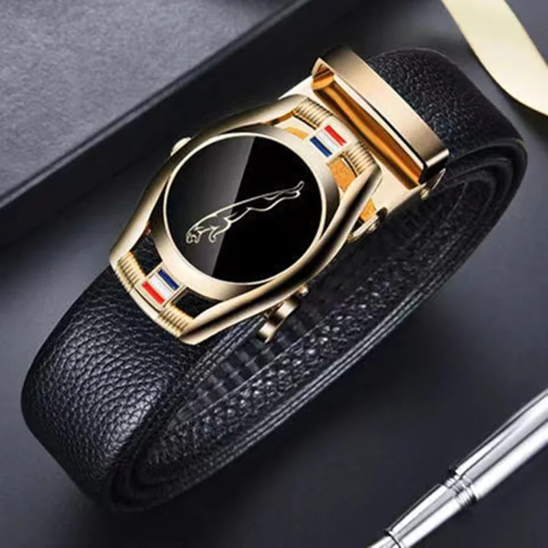 Business Alloy Automatic Buckle Belt for Men's