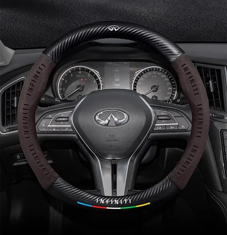 Infiniti Q50 Q60S Q70 QX30 QX50 QX55 QX56 QX60 QX70 QX8 JX35 EX25 FX35 G37 M35 ESQ Steering Wheel Cover