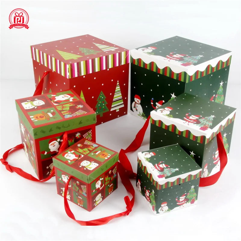 Christmas Gift Boxes Under The Tree Package For Indoor