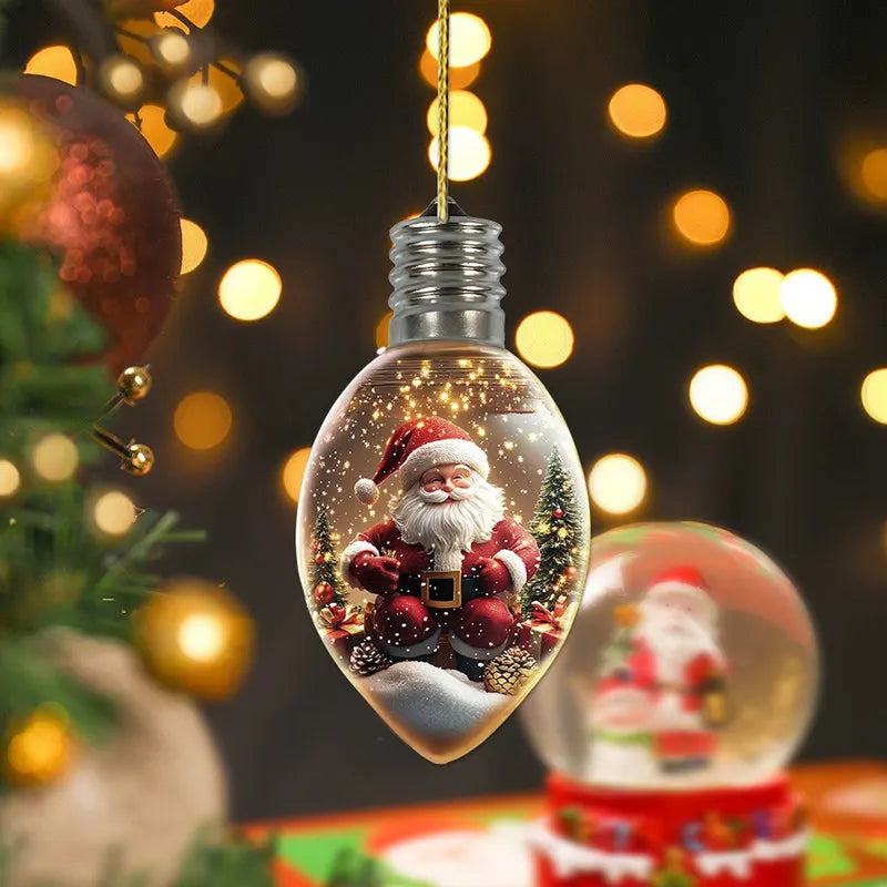 6 Pcs Wishing Bottle Christmas Tree Decoration