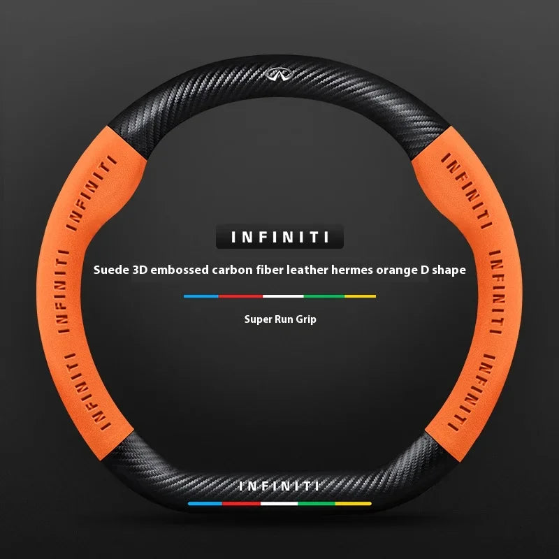 Infiniti Q50 Q60S Q70 QX30 QX50 QX55 QX56 QX60 QX70 QX8 JX35 EX25 FX35 G37 M35 ESQ Steering Wheel Cover