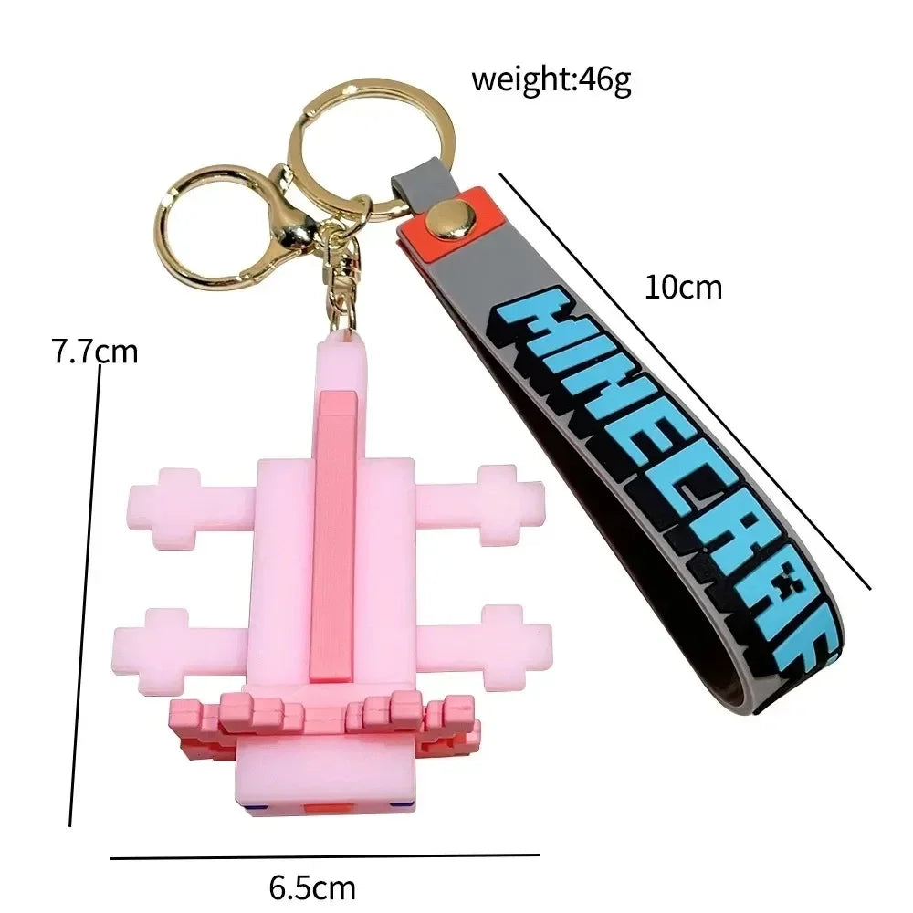 Minecraftes Keychain Steve Action Figure