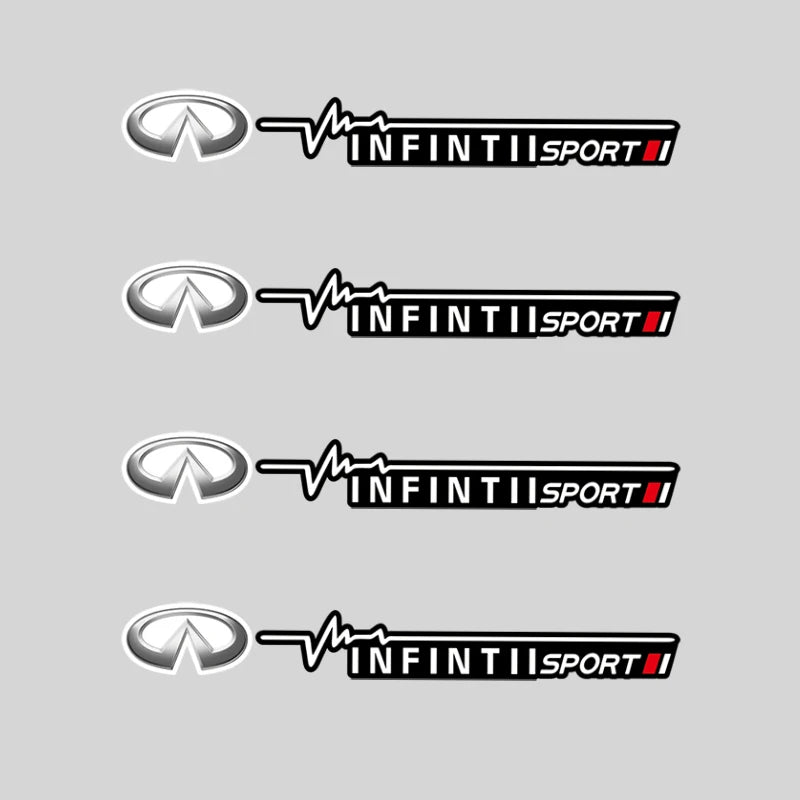 2/4Pcs Car Window Wiper Stickers Emblem Accessories For Infiniti Q50 G37 QX70 FX35 Q60 Q30 QX60 JX35 QX80 M35 FX30 QX50 M37 FX50