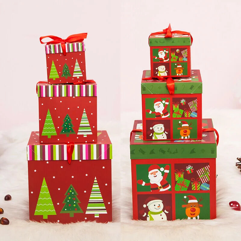 Christmas Gift Boxes Under The Tree Package For Indoor