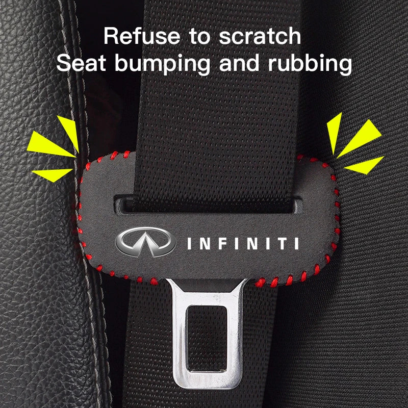 Car Seat Belt Buckle Clip Protector Front Rear Seat Clips For Infiniti Q50 G37 FX30 FX35 Q60 QX50 M37 ESQ JX35 QX70 Q30 FX50 Q70