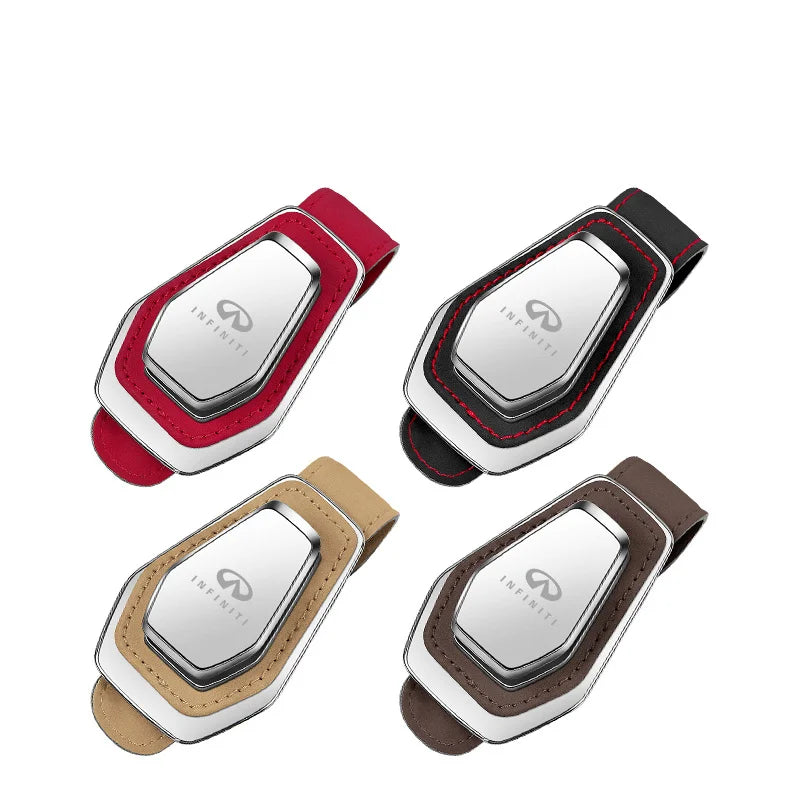 1PC Car Sun Visor Glasses Storage Clip For Infiniti Q50 FX35 G37 G35 QX70 FX45 EX35 Q30 Q70L QX30 QX60 QX80 Accessory