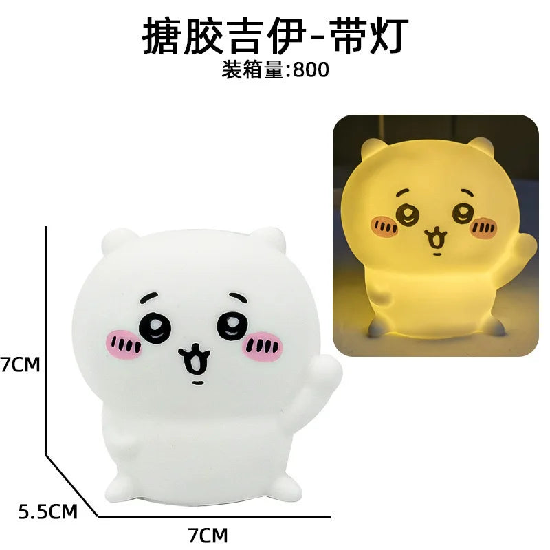 Chiikawa Anime LED Night Light Hachiware Usagi Rabbit Lamp Décor