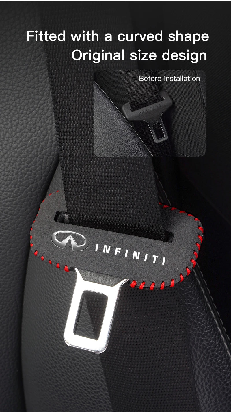 Car Seat Belt Buckle Clip Protector Front Rear Seat Clips For Infiniti Q50 G37 FX30 FX35 Q60 QX50 M37 ESQ JX35 QX70 Q30 FX50 Q70
