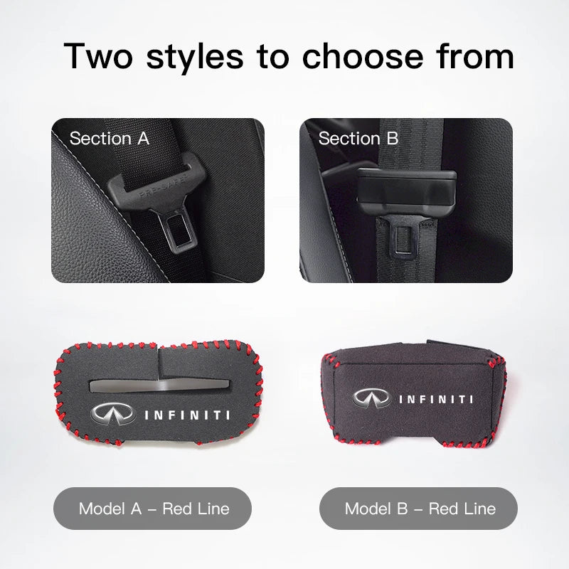Car Seat Belt Buckle Clip Protector Front Rear Seat Clips For Infiniti Q50 G37 FX30 FX35 Q60 QX50 M37 ESQ JX35 QX70 Q30 FX50 Q70