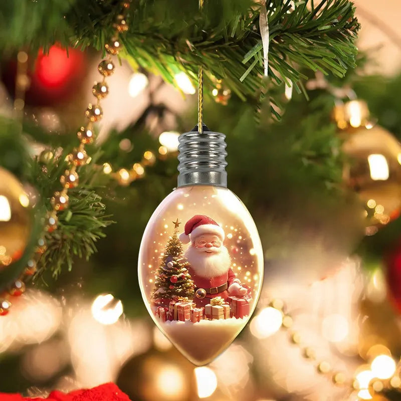 6 Pcs Wishing Bottle Christmas Tree Decoration