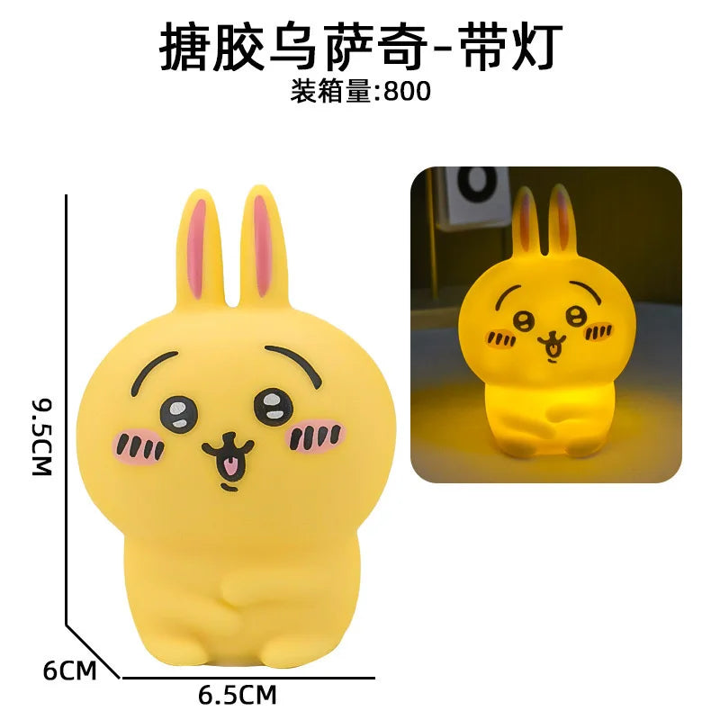 Chiikawa Anime LED Night Light Hachiware Usagi Rabbit Lamp Décor
