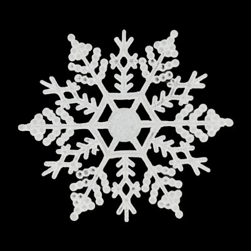 Pack Of 24/12/6 Pieces Snowflakes For Christmas Tree Decoration