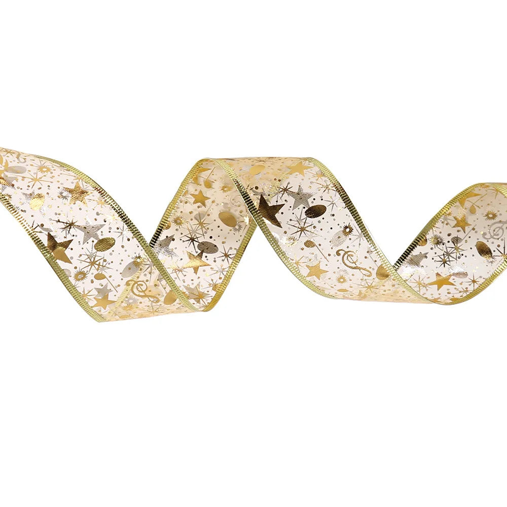 1/2/5/10M Christmas Tree Ribbon Fairy Lights