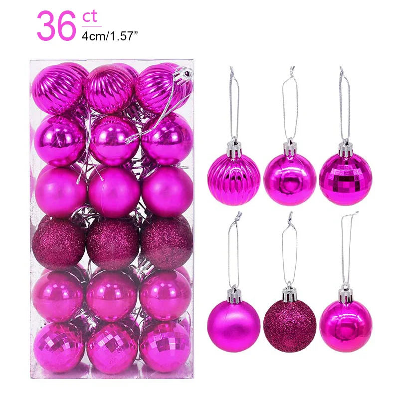 1box Christmas tree Bauble Christmas Tree Decor