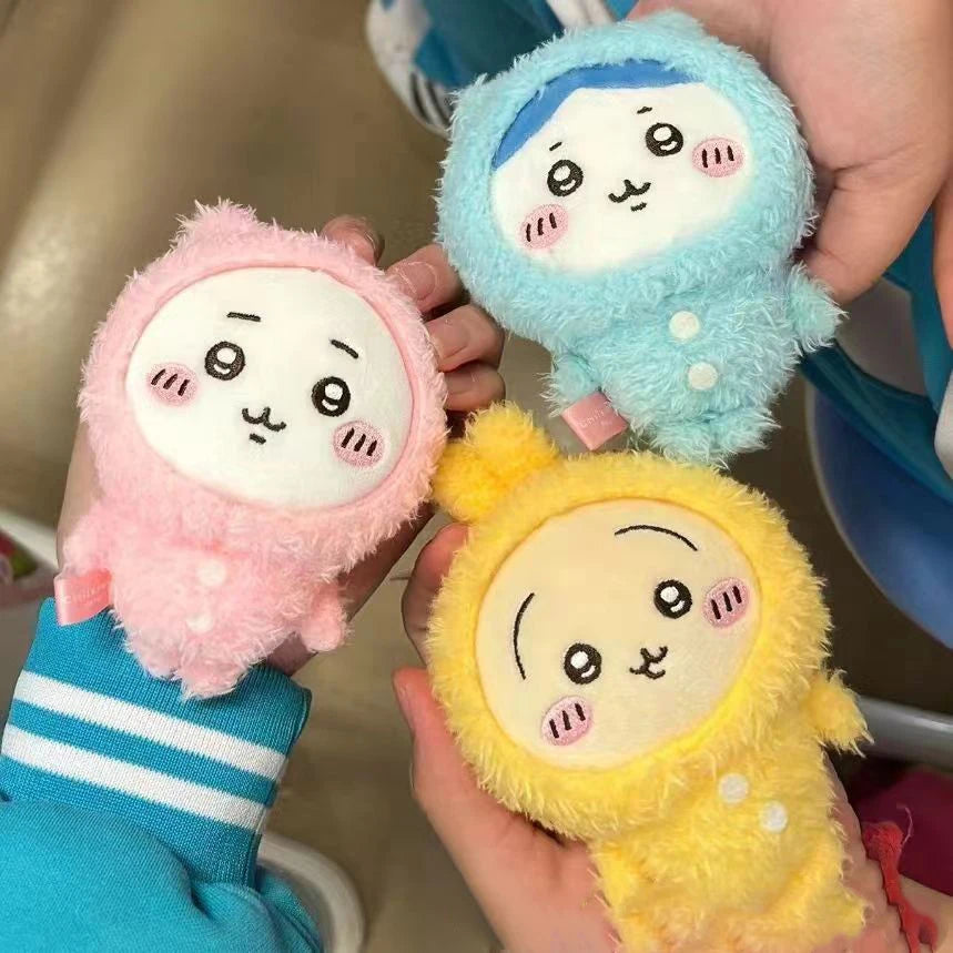 Cartoon Chiikawa Plush Keychain Charm Soft Chiikawa Key Chain Backpack Handbag Phone Pendant Anime Stuffed Toy Easter Gift