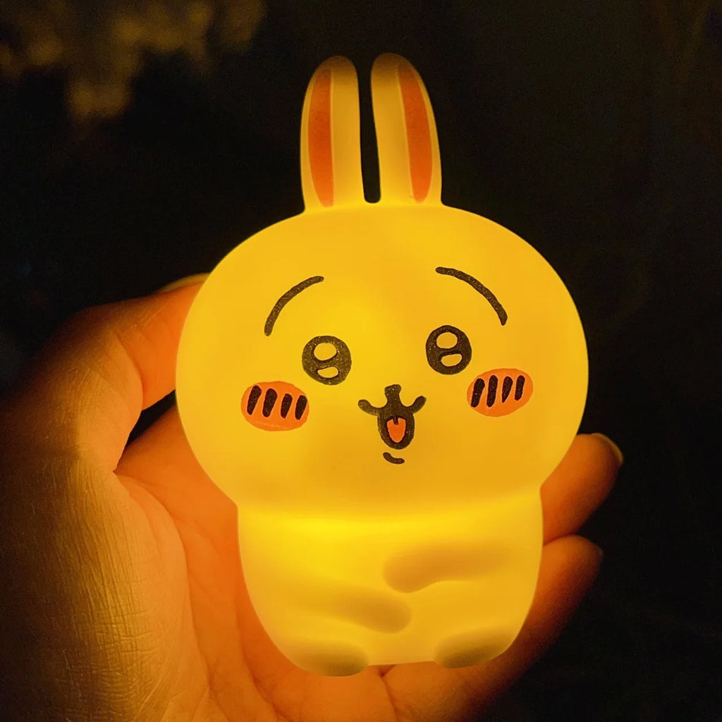 Chiikawa Anime LED Night Light Hachiware Usagi Rabbit Lamp Décor