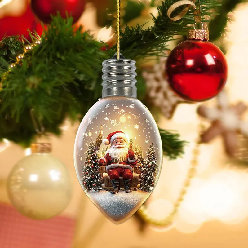 6 Pcs Wishing Bottle Christmas Tree Decoration