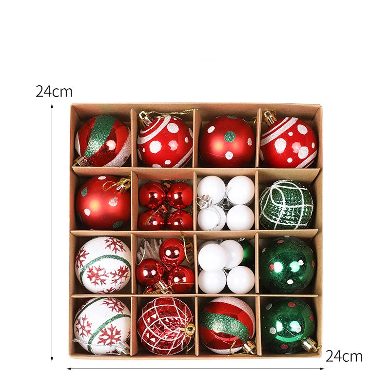 36pcs Christmas Tree bauble