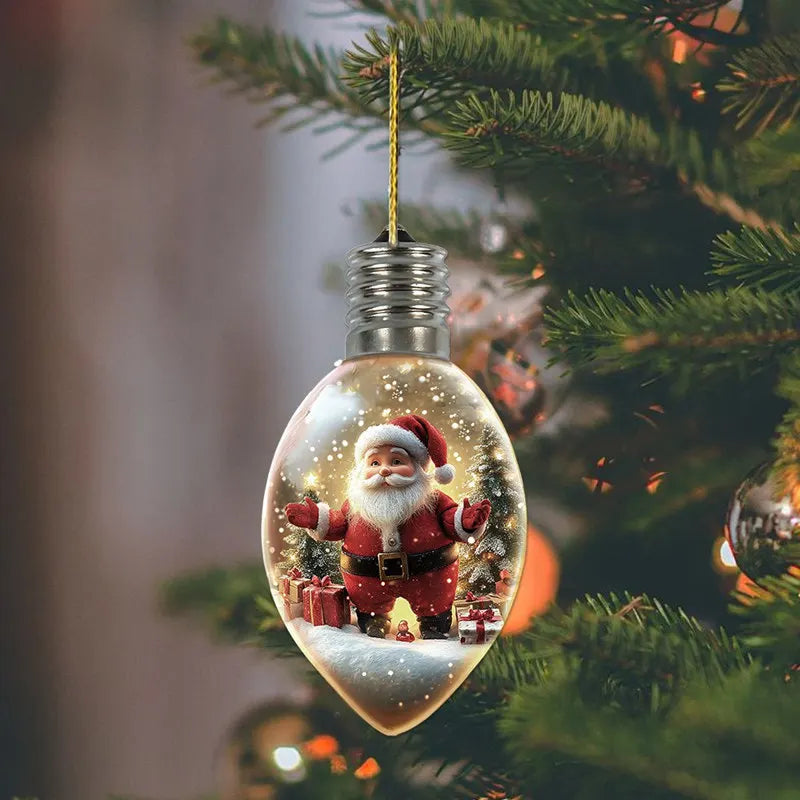 6 Pcs Wishing Bottle Christmas Tree Decoration