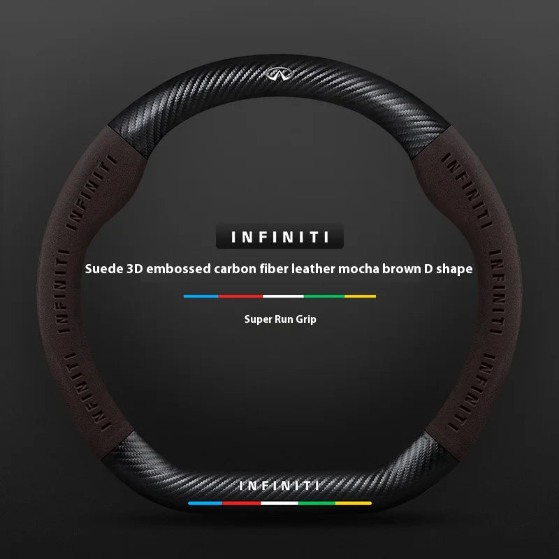 Infiniti Q50 Q60S Q70 QX30 QX50 QX55 QX56 QX60 QX70 QX8 JX35 EX25 FX35 G37 M35 ESQ Steering Wheel Cover