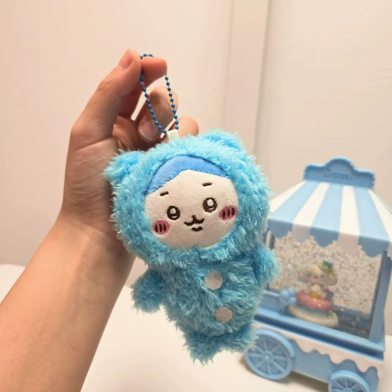 Cartoon Chiikawa Plush Keychain Charm Soft Chiikawa Key Chain Backpack Handbag Phone Pendant Anime Stuffed Toy Easter Gift