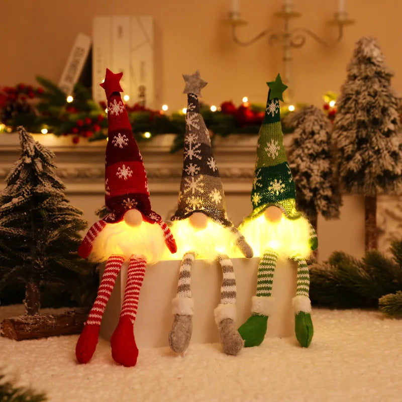Glowing Gnome Doll for Christmas decoration