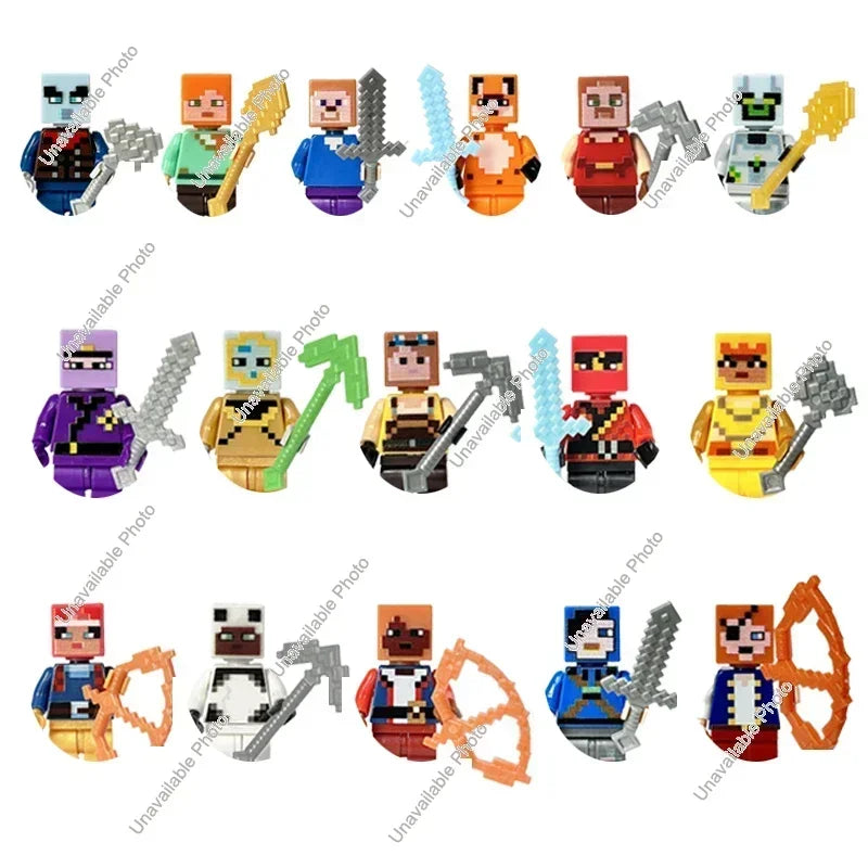 Minecraft Building Blocks The Mountain Cave With Elevator Waterfall Figures Bricks