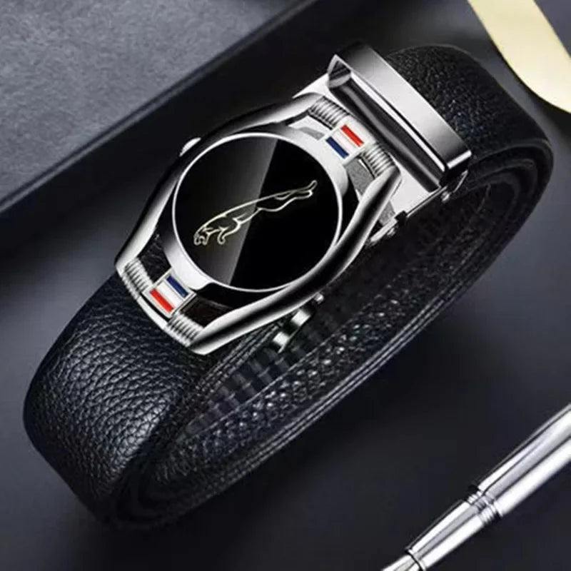 Business Alloy Automatic Buckle Belt for Men's