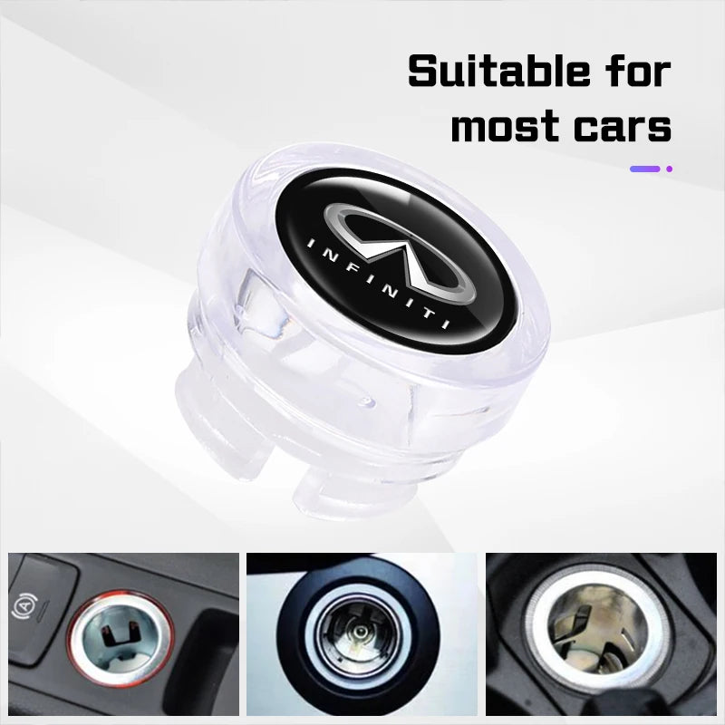 Car Cigarette Lighter Cover For Infiniti Dustproof Plug Decoration Cap Accessories