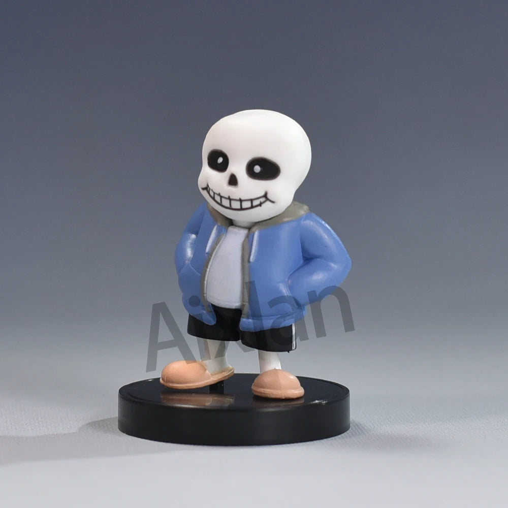 Aixlan UNDERTALE Figure Flowey Sans Q Version PVC Action Figure Amine Birthday Gift Collectible Figurine