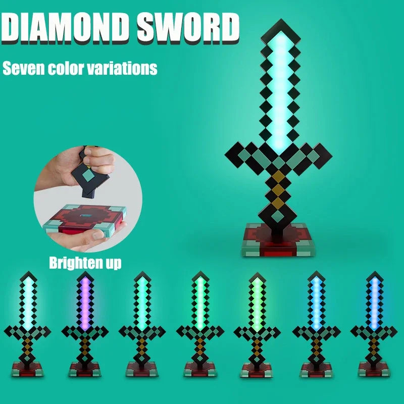 Minecraft LED sword with charging stand