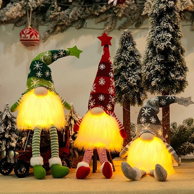 Glowing Gnome Doll for Christmas decoration