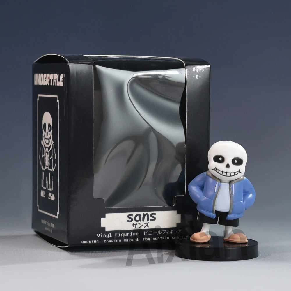 Aixlan UNDERTALE Figure Flowey Sans Q Version PVC Action Figure Amine Birthday Gift Collectible Figurine