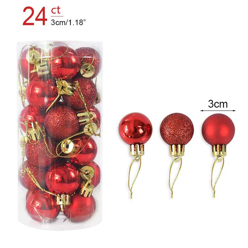 1box Christmas tree Bauble Christmas Tree Decor